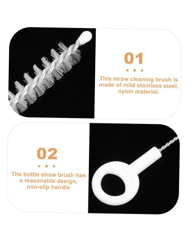 Cepillo de Paja Reutilizable BESPORTBLE 10 Piezas 18.5cm