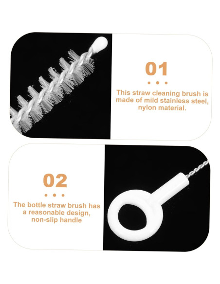 Cepillo de Paja Reutilizable BESPORTBLE 10 Piezas 18.5cm