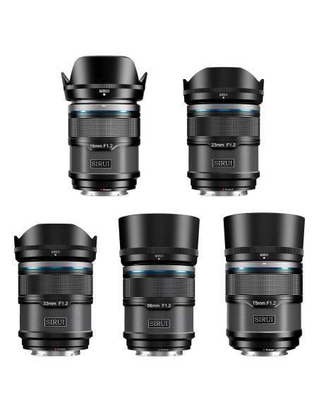 Juego de Lentes Autofocus SIRUI Sniper F1.2 para APS-C