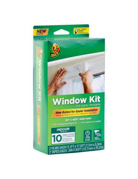 Kit de Aislamiento de Ventanas Duck Brand - 2 Rollos 157.48x640.08cm