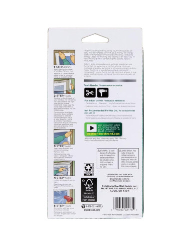 Kit de Aislamiento de Ventanas Duck Brand - 2 Rollos 157.48x640.08cm