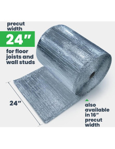 Aislamiento EcoFoil 24" x 125' - Burbuja Doble Reflectante 2