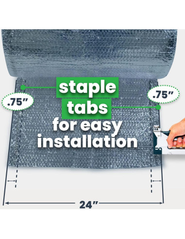 Aislamiento EcoFoil 24" x 125' - Burbuja Doble Reflectante