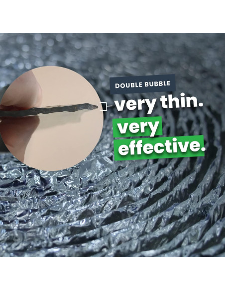 Aislamiento EcoFoil 24" x 125' - Burbuja Doble Reflectante