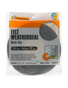 Cinta Aislante Gris Frost King 10.36 m para Puertas y Ventanas