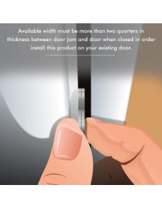 Armadura de Puerta Mini Armor Concepts - Kit de Seguridad 3 Piezas 2