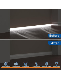 Tapón de Draft para Puerta 99 cm CUYSFEAD Blanco Aislamiento 2