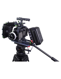 Rig de cámara LanParte Deluxe GH5 con base de riel