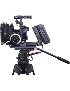 Rig de cámara LanParte Deluxe GH5 con base de riel 2