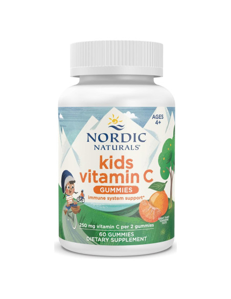Gomitas de Vitamina C Veganas Nordic Naturals - Mandarina Ácida - 60 Unidades - 250 mg por Porción