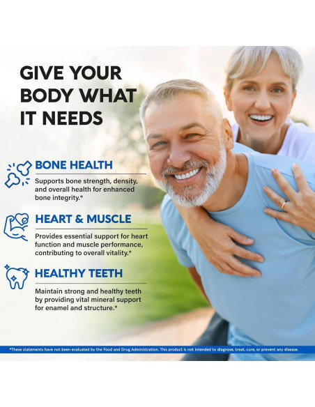 Suplemento de Calcio NUTRA HARMONY 1200 mg + D3 y K2 - 180 Tabletas