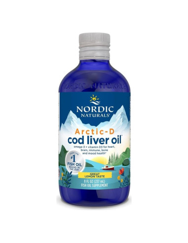 Aceite de Hígado de Bacalao Arctic-D Nordic Naturals 240 ml