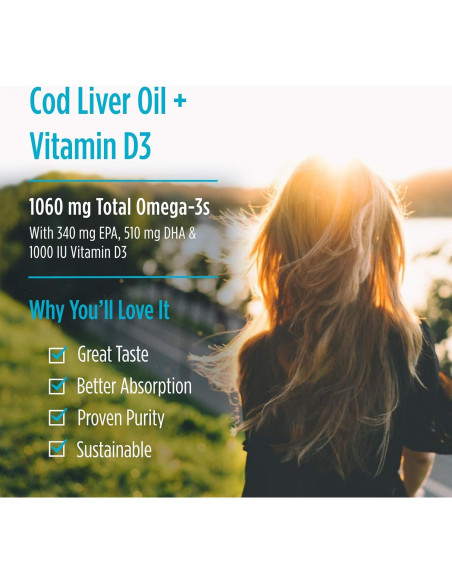 Aceite de Hígado de Bacalao Arctic-D Nordic Naturals 240 ml