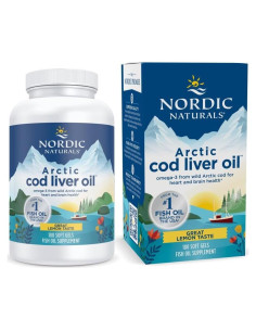 Aceite de Hígado de Bacalao Ártico Nordic Naturals 180 Geles 750 mg Omega-3