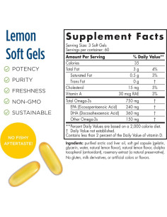 Aceite de Hígado de Bacalao Ártico Nordic Naturals 180 Cápsulas 2