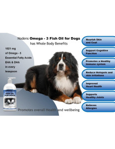 Suplemento Líquido Omega 3 Nodens para Perros 240ml 2