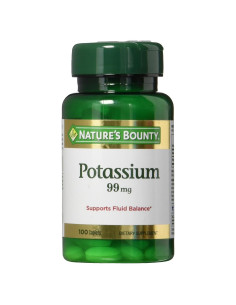 Gluconato de Potasio Nature's Bounty 99mg 100 Comprimidos