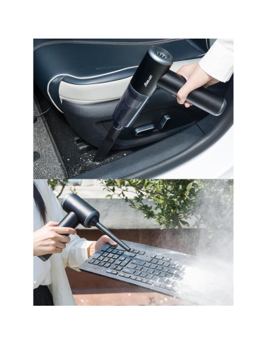 Aspiradora de Mano Aokway Sin Cable 15000PA 4 en 1 Negra