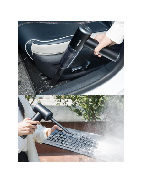 Aspiradora de Mano Aokway Sin Cable 15000PA 4 en 1 Negra