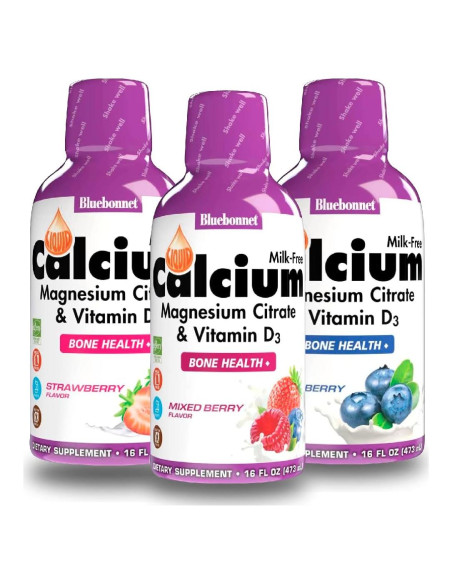 Citrato de Calcio y Magnesio Líquido Bluebonnet 3x480ml