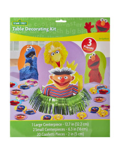 Kit de Decoración de Mesa Plaza Sésamo Amscan 20 Piezas 2