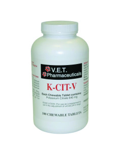 Suplemento K-CIT-V Citrato de Potasio Masticable 100 Tabletas