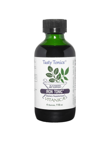 Tónico de Hierro Vitanica Líquido Vegano 120 ml Sabor Mora