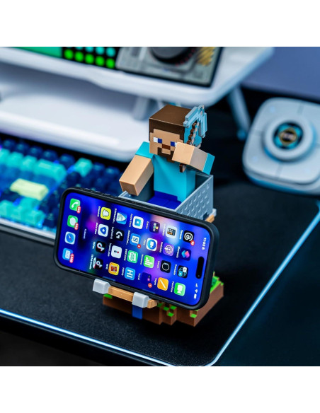 Soporte para Controlador y Teléfono Minecraft Steve Cableguys
