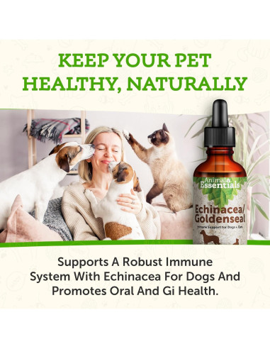 Echinacea Goldenseal Animal Essentials 29.57 ml - Suplemento Inmunológico