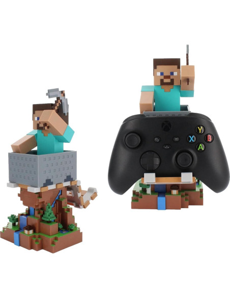 Soporte para Controlador y Teléfono Minecraft Steve Cableguys