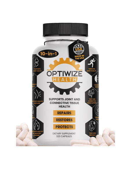 Suplemento Articular 10-en-1 OptiWize - 320 Cápsulas