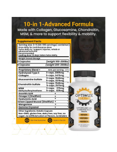 Suplemento Articular 10-en-1 OptiWize - 320 Cápsulas 2