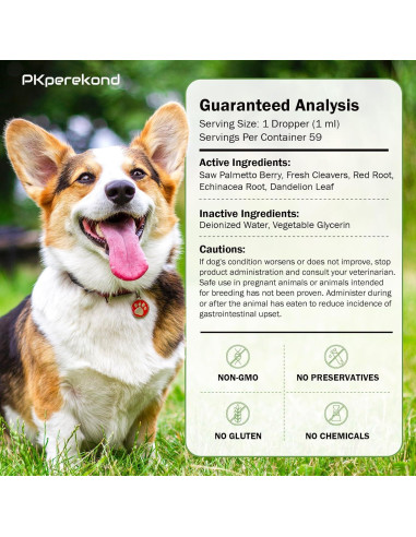 Suplemento Herbal Natural para Salud Prostática Canina 59 ml