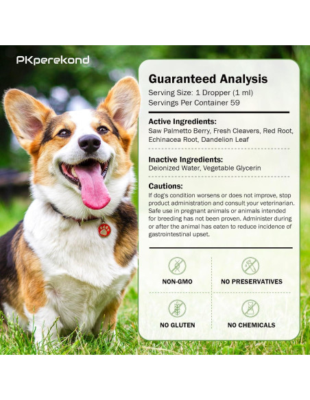 Suplemento Herbal Natural para Salud Prostática Canina 59 ml