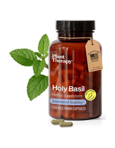 Cápsulas de Albahaca Sagrada Plant Therapy 120 Unidades