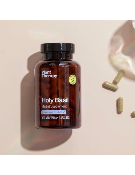 Cápsulas de Albahaca Sagrada Plant Therapy 120 Unidades