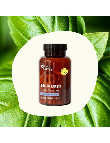 Cápsulas de Albahaca Sagrada Plant Therapy 120 Unidades
