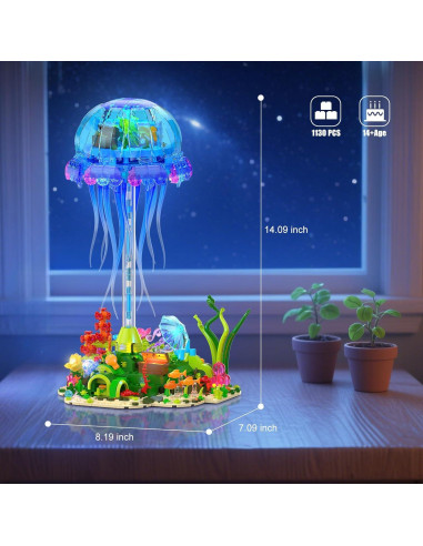 Juego de Construcción de Medusas Brihappen 1130 Piezas