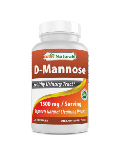 Cápsulas D-Mannosa 1500mg Mejores Naturales - 120 Unidades