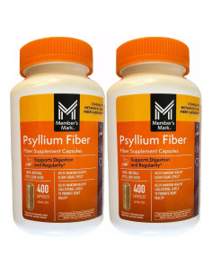 Cápsulas de Fibra Psyllium Member's Mark 2 Pack 800 Unidades