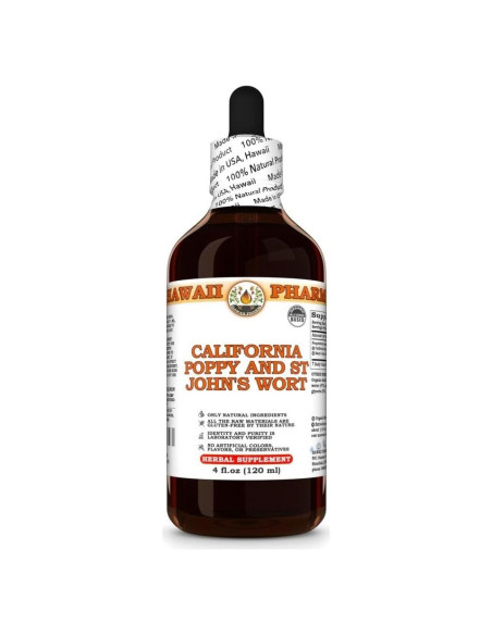 Tintura Natural Amapola de California y Hierba de San Juan 118 ml