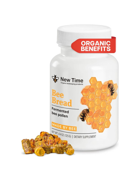 Pan de Abeja Orgánico New Time 125g - Superalimento Natural