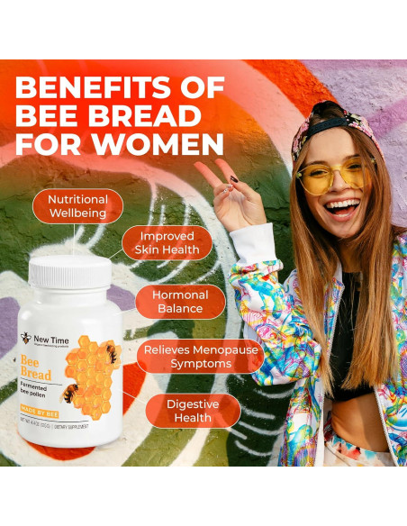 Pan de Abeja Orgánico New Time 125g - Superalimento Natural