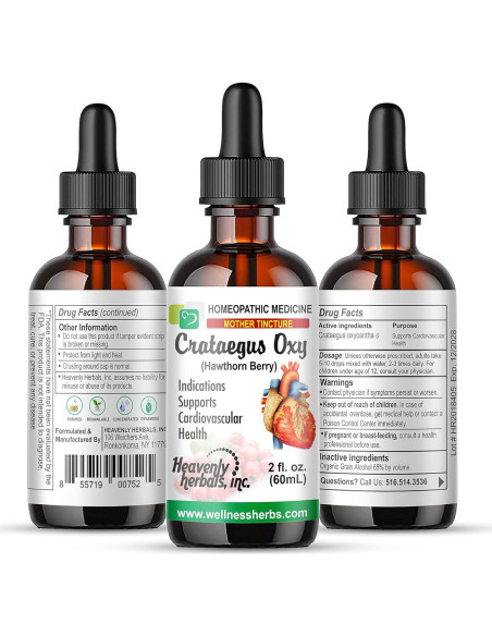 Tintura Madre Crataegus Oxyacantha 59.15 ml - Heavenly Herbals