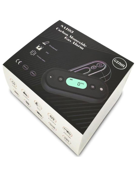 Detector de Monóxido de Carbono GZAIR SA103 IP67 Portátil