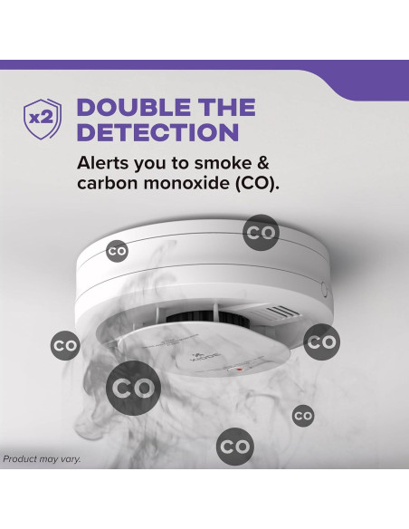 Detector de Humo y Monóxido Kidde 30CUD10-V, Batería 10 Años, Paquete de 2