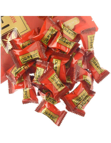 Dulce de Ginseng Rojo Coreano Ilkwang 300g Envuelto Individualmente