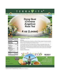 Té de raíz de Dong Quai TerraVita 113.4 g sin rellenos 2