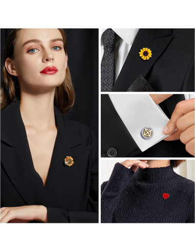 Respaldo de Pin de Goma JANYUN 40 Piezas 11mm Clutch Mariposa