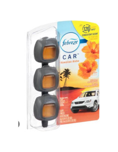 Febreze Clip Ventilación Automóvil Aloha Hawaiano 3 Piezas 170g
